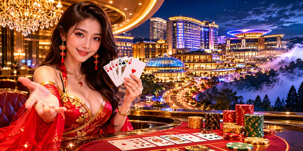 Pemain di Genting Highlands menikmati permainan kad rummy dalam gaya Malaysia